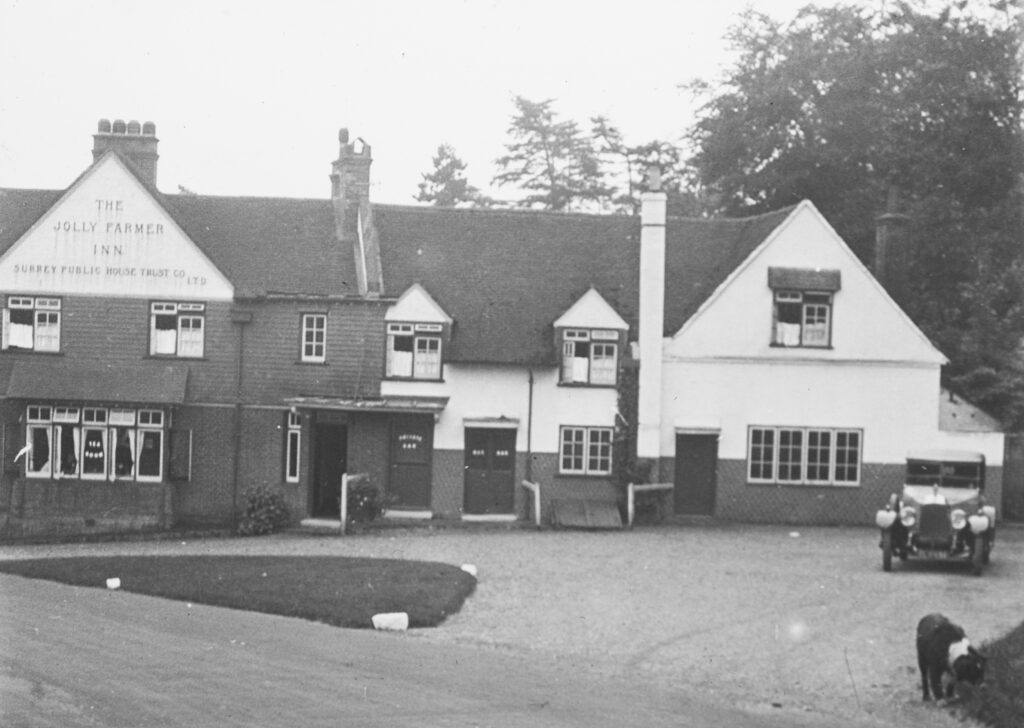 H56 Pilgrims Way. Jolly Farmer, Puttenham